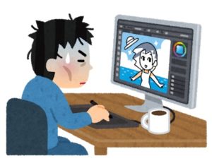 アニメとかマンガ系の絵がうまい←仕事ある、リアル系の絵がうまい←ガチで仕事ない